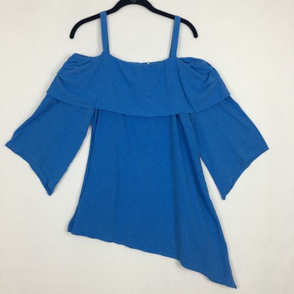 Soft Surrounding Blue Blouse Medium - Picture 1 of 5